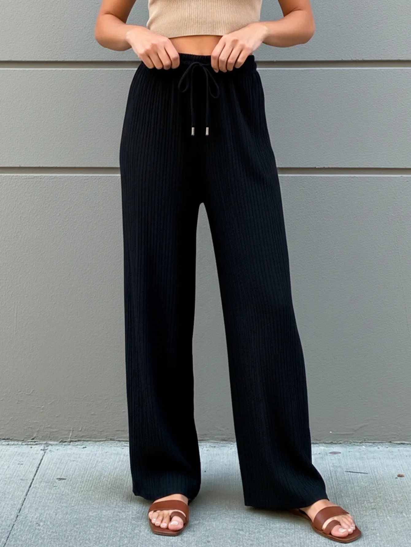 AD2625 PANTALON DE PIERNA ANCHA 9433